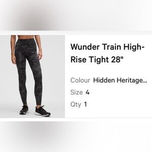 Lululemon Wunder Under black leggings high rise
